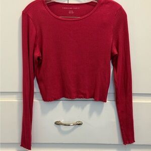 Long sleeve cropped shirt
